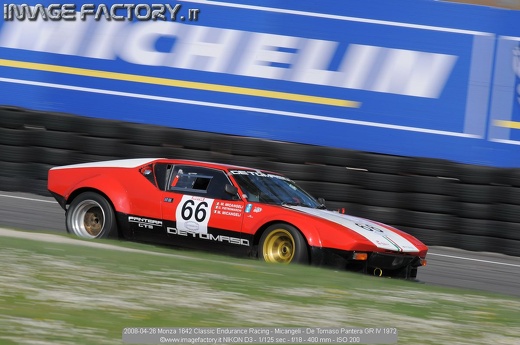 2008-04-26 Monza 1642 Classic Endurance Racing - Micangeli - De Tomaso Pantera GR IV 1972